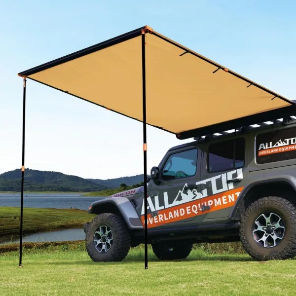 Imagem -06 - Toldo do Veículo All-top para Acampar Tejadilho Pull-out Sun Shade Intempéries Lado 4x4 82 x 82 Uv50 +