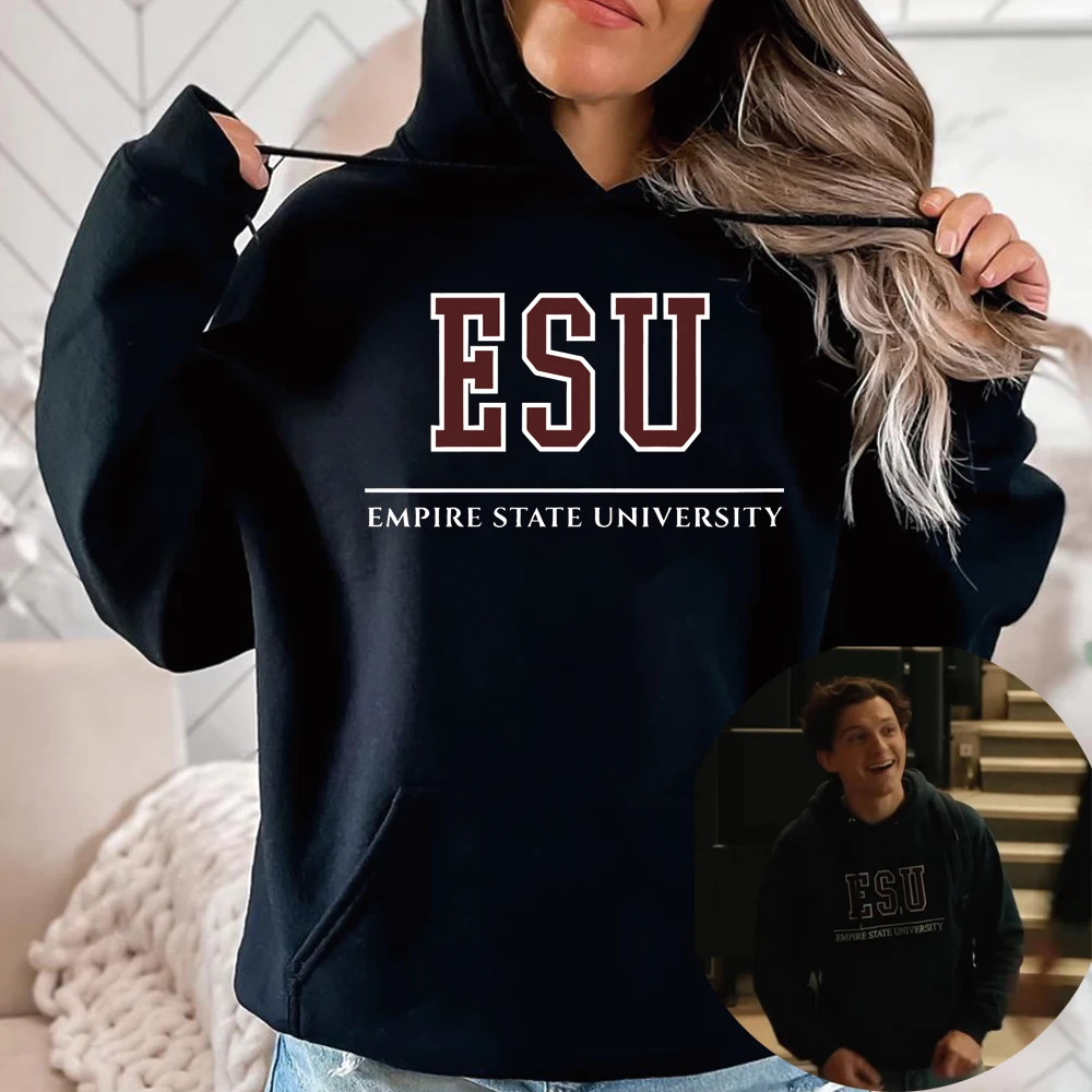 ESU Empire State University Hoodies trendy Hoodie Brand New Day Merch graphic Pullover Unisex Long Sleeves Sweatshirt Fans Gift