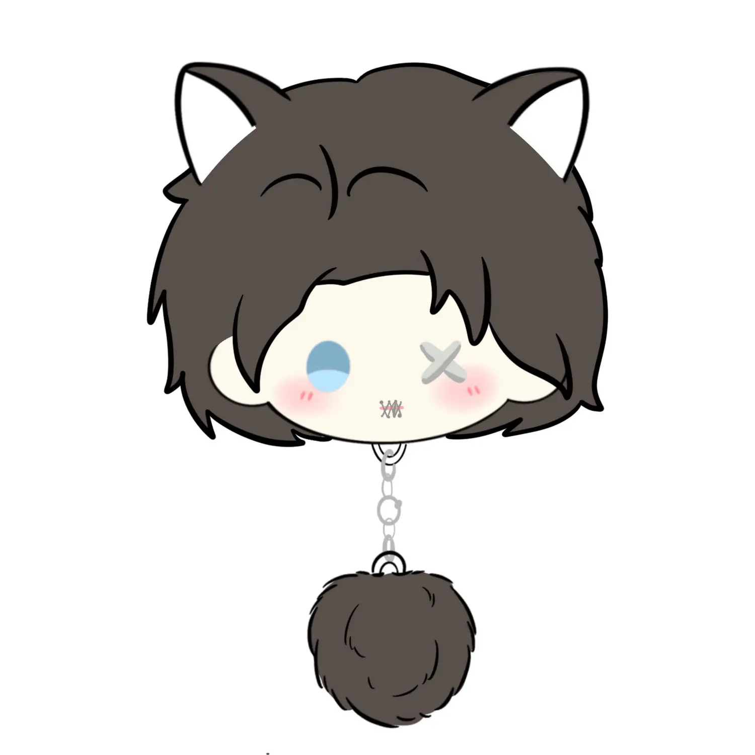 Anime Identity V Mary Emil Luchino Diruse Matthias Czernin Starfish Plush Figure Keychain Plushie Cartoon Cotton Puppet Pendant