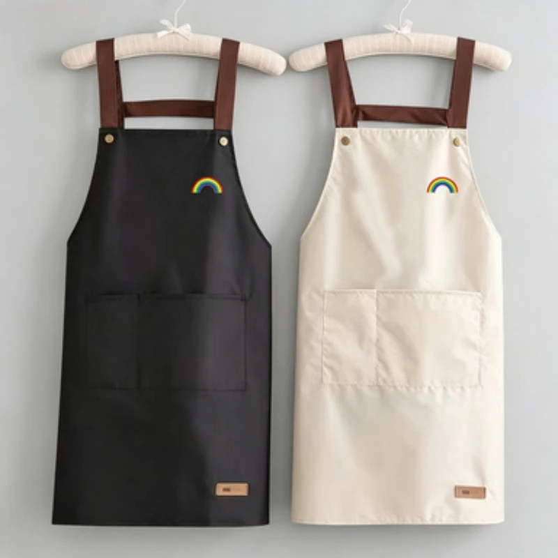 

Kitchen High-value Cooking Waterproof and Oil Resistant Apron Home Dining Apron Men's and Women's Work Clothes