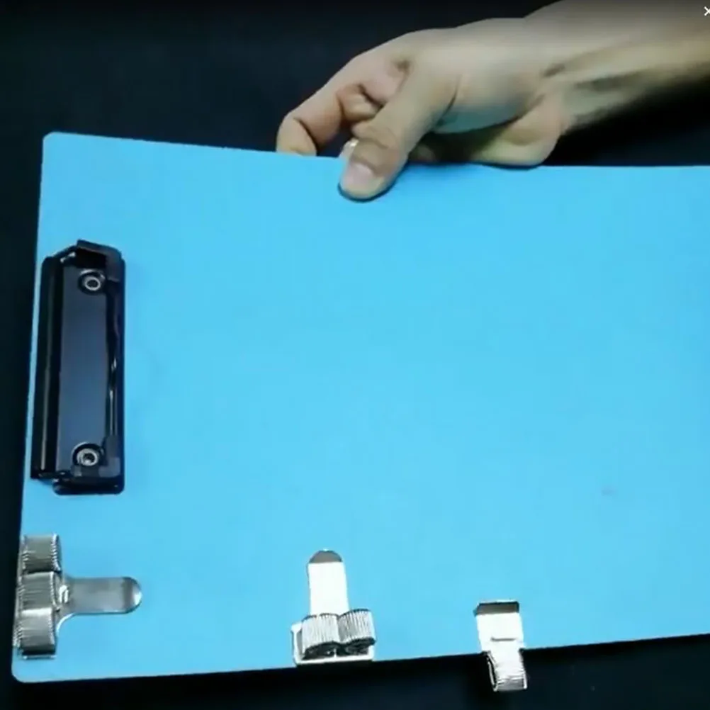 

2Pcs Metal Pen Clip Carbon Steel Pen Holder Adjustable Portable Organizer Practical Gift Pencil Organizer