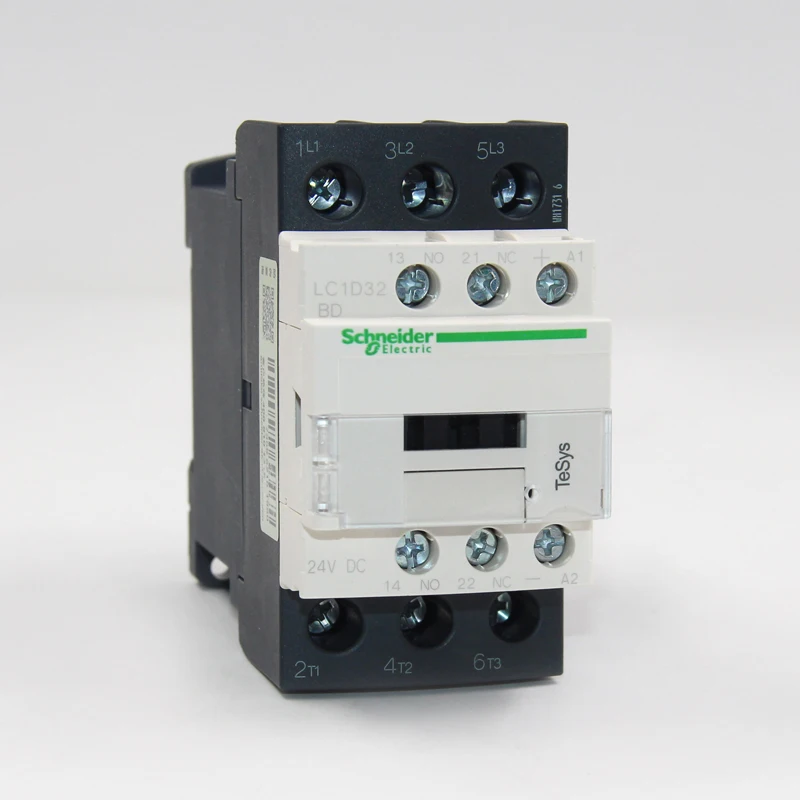 Schneider Electric Lc1d09/12/18/25/32/38BD/ED/FD/MD DC Contactor Black/White Optional LC1D DC