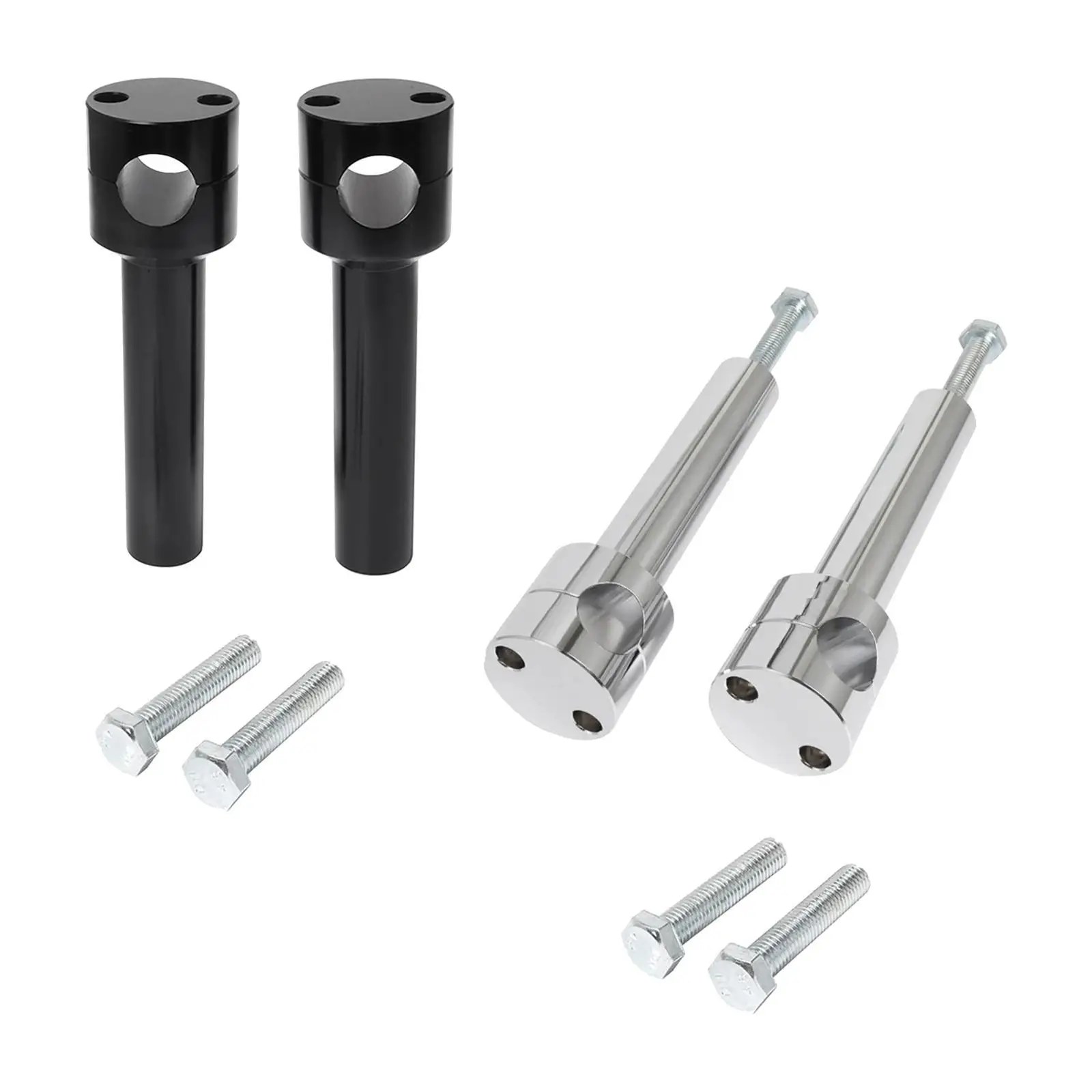 2Pcs Handlebar Riser 22mm with Screws Replaces Modification Handle Bar Riser