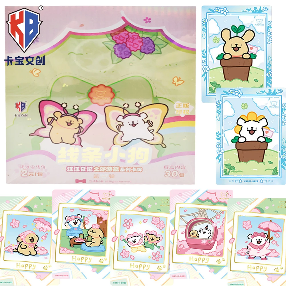 

KABAO Original Maltese Collection Cards The Beloved Cartoon Puppy By Fans Cute Moments Fun Grating Cards Creative Gifts Toys