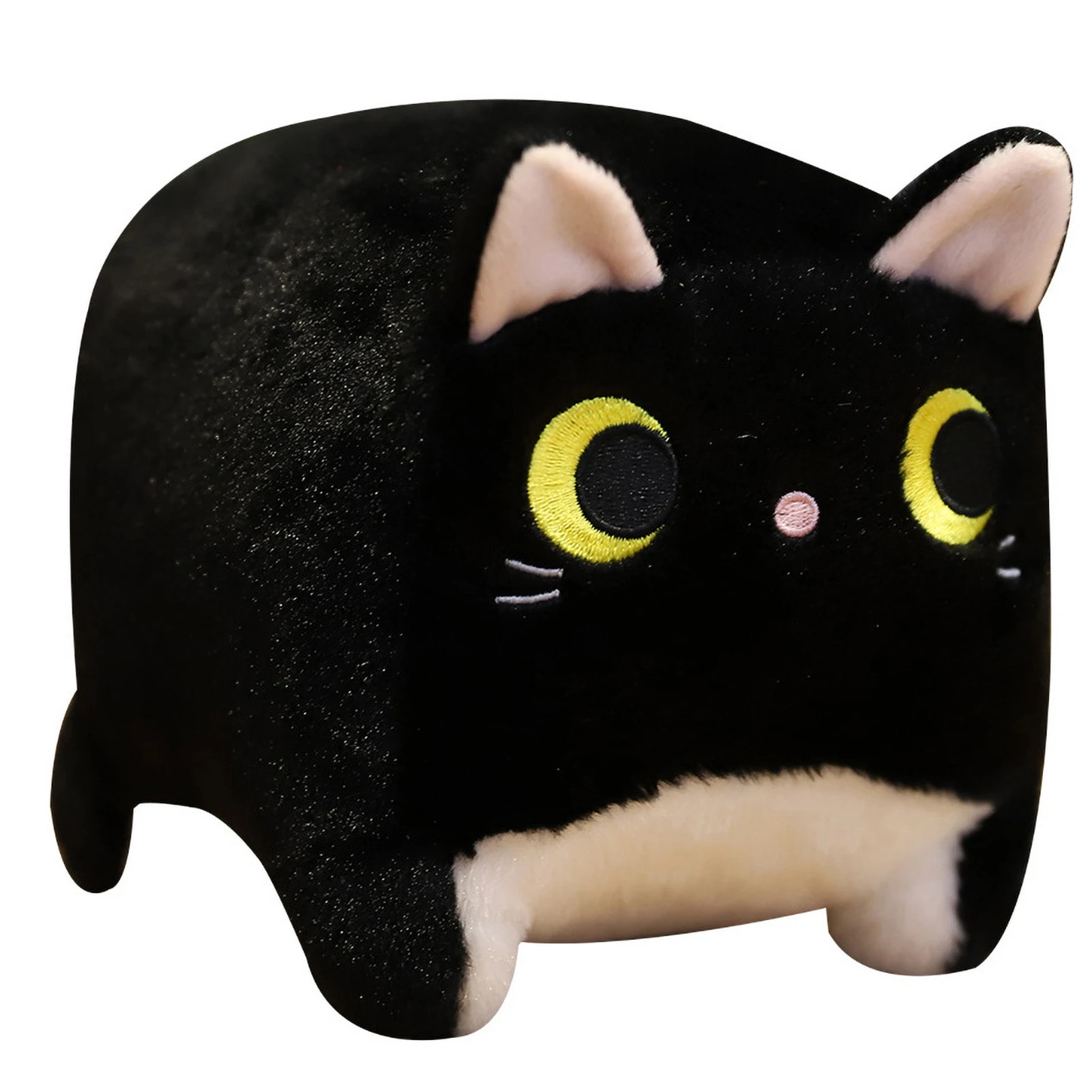 

Adorable Cat Shape Plush Doll Soft Stuffed Toy Kids Hugging Pillow Home Sofa Decorative Ornament Birthday Gift