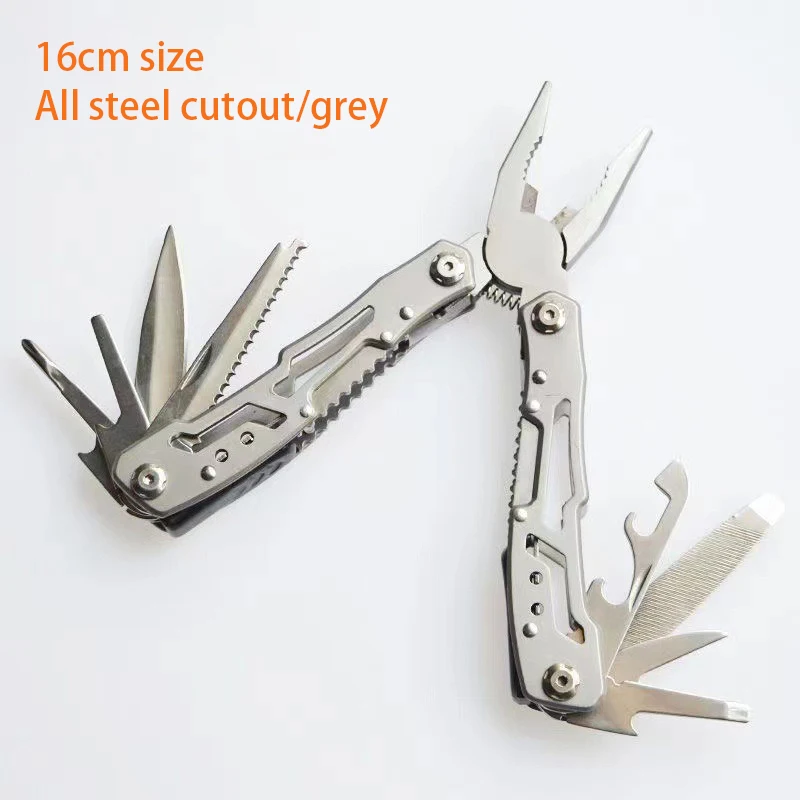 Multifunctional folding pliers Stainless steel outdoor portable Multi-purpose knife pliers Mini pliers Camping emergency pliers