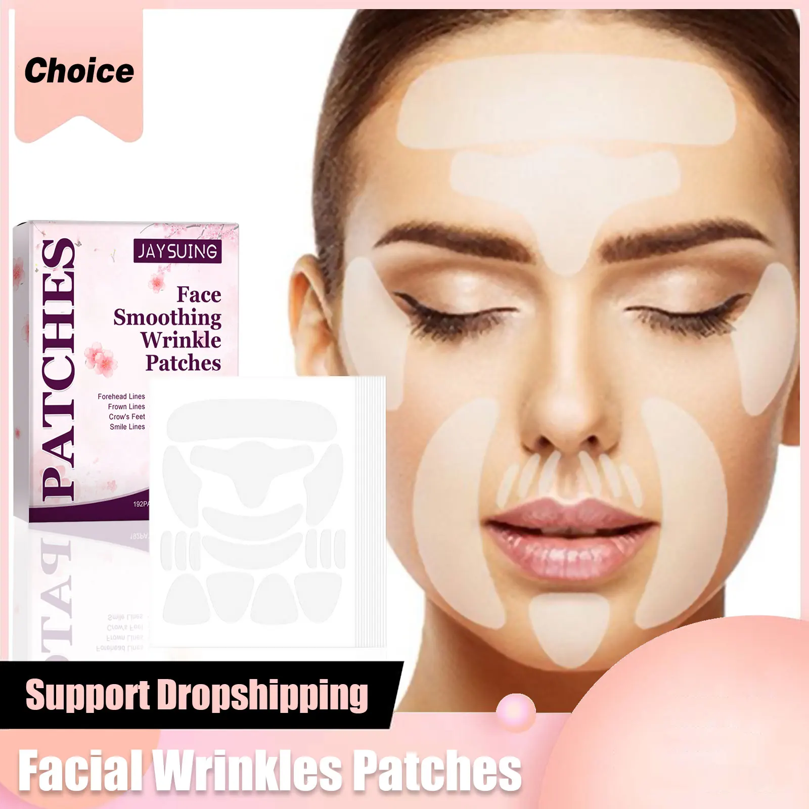 Facial Patches for Wrinkles Anti-Aging Forehead Lift Tapes Sagging Skin Lift up Smile Line Treatment Invisible Thin Face Patches