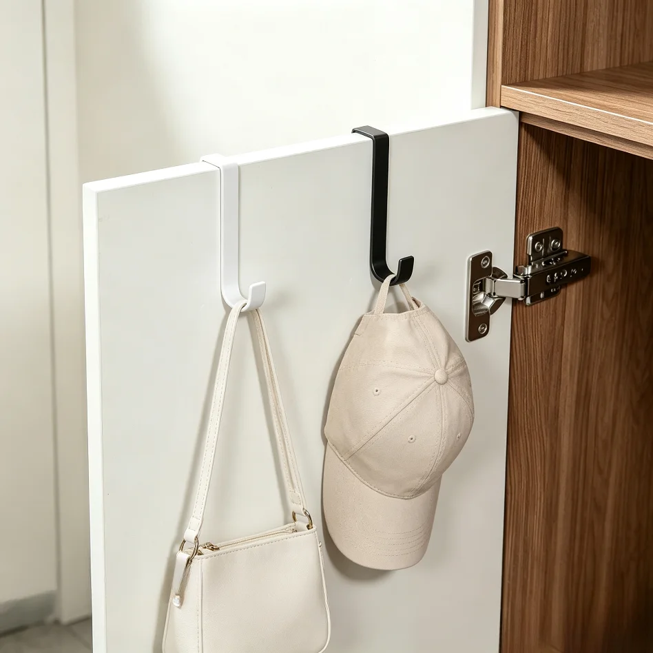 Practical Removable Slide‑on S Hooks, Aluminum Alloy Replacement Parts for Home Kitchen Bathroom Organizer Racks