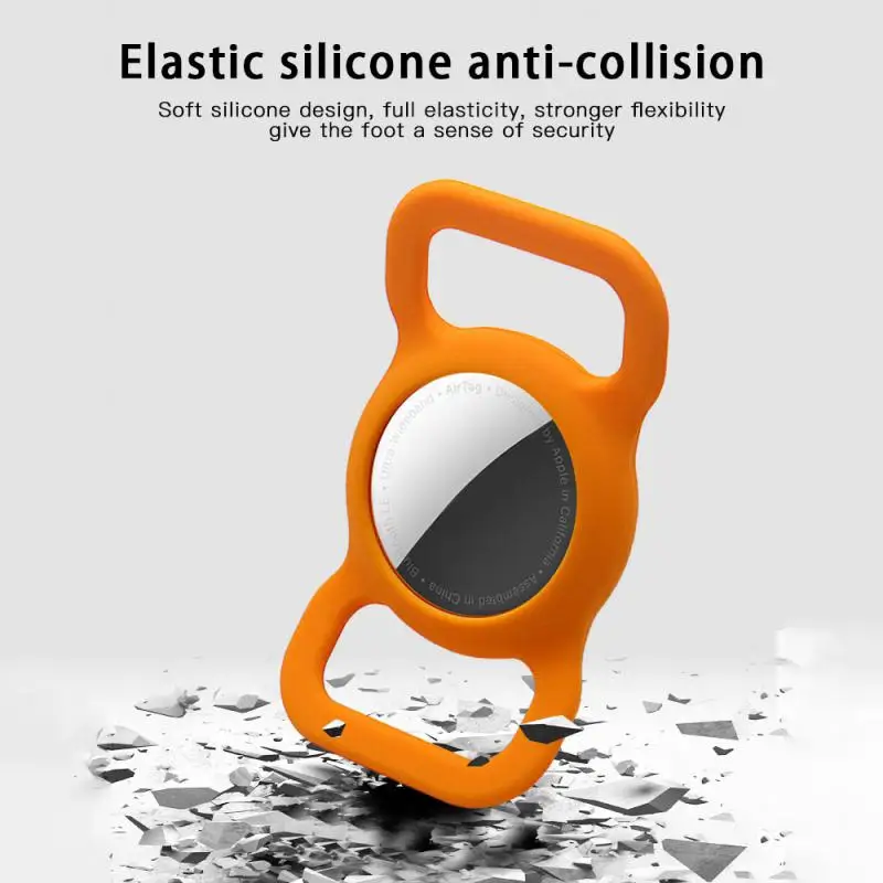 애플 에어태그 실리콘 커버 GPS 파인더 애완 동물 보호 케이스, 개 고양이 칼라 루프 로케이터 트래커 분실 방지 장치 보호