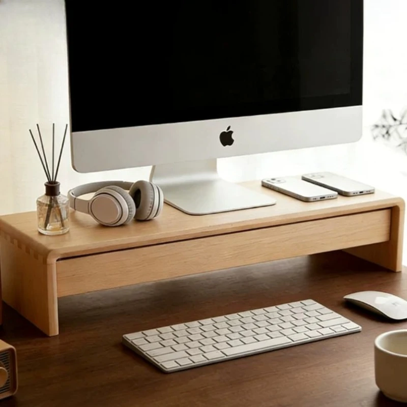 Dorm Essentials Storage Rack Desk College Monitor Stand Display Shelf Household Wooden Akcesoria Do Pokoju Room Organizer