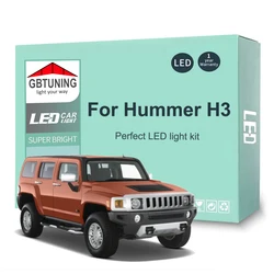 13Pcs Kit lampadina interna a LED per Hummer H3 2005 2006 2007 2008 2009 2010 Car Map Dome Trunk veicolo lampada Canbus nessun errore