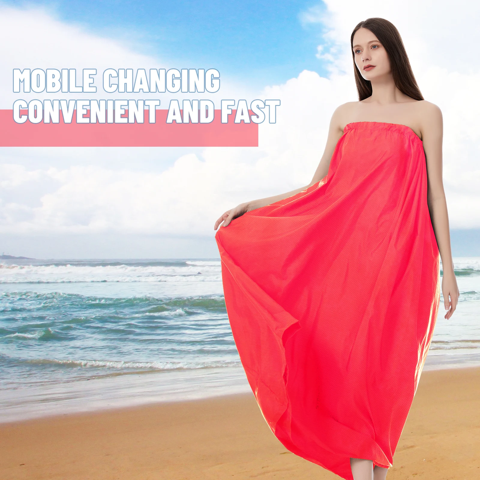 Portable Changing Room Thick Changing Cover ups Instant Privacy Shelters Lightproof Beach Dressing Cover for Camping Swimming Be