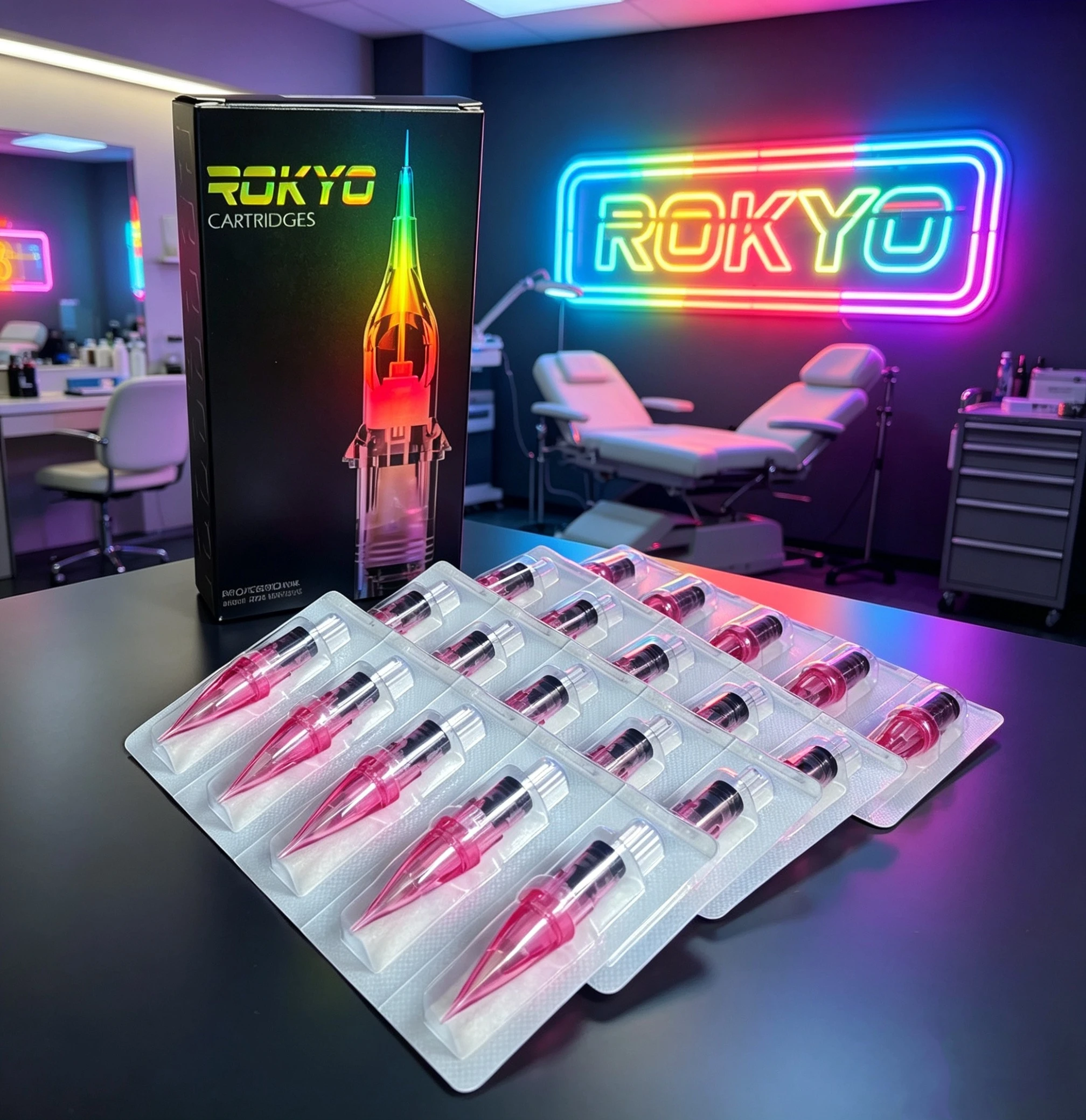 

Иглы для тату-машинок ROKYO, 20 шт., розовые, 0.2мм, 0.25мм, 0.3мм, 0.35мм, круглые, для контура, микс-иглы 1RL, 3RL, 5RL, для беспроводных тату-машинок