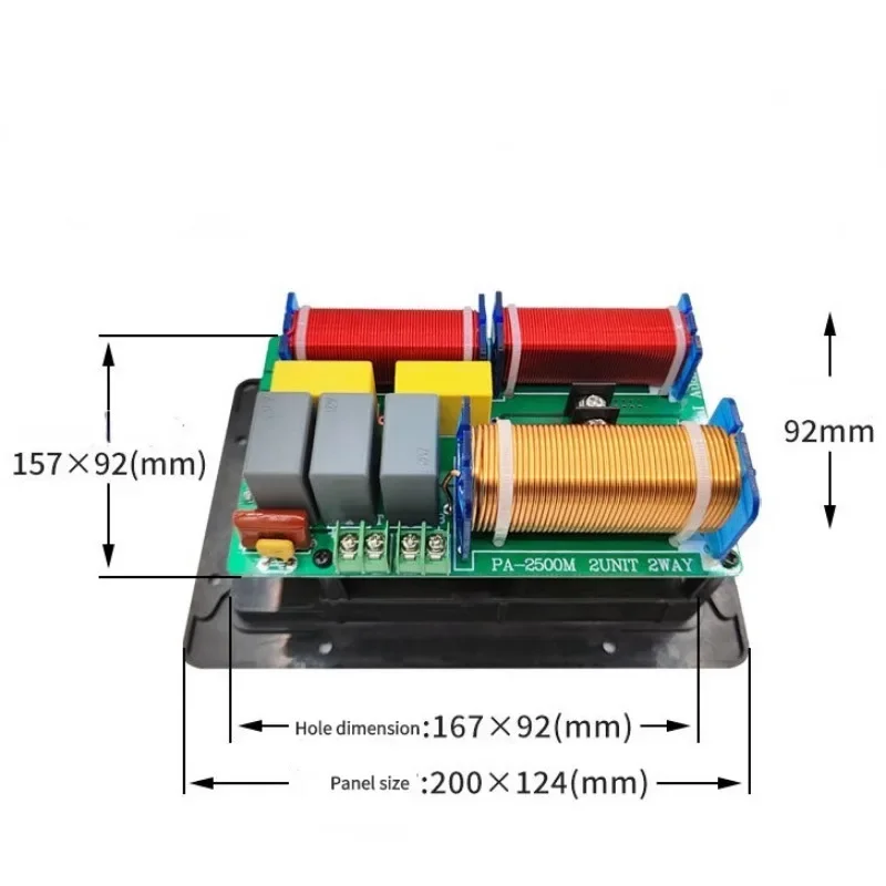 800W 2 Way Hifi Treble Bass Frequency Divider Home Video Sound Stereo Filters Devices Home Speaker DIY