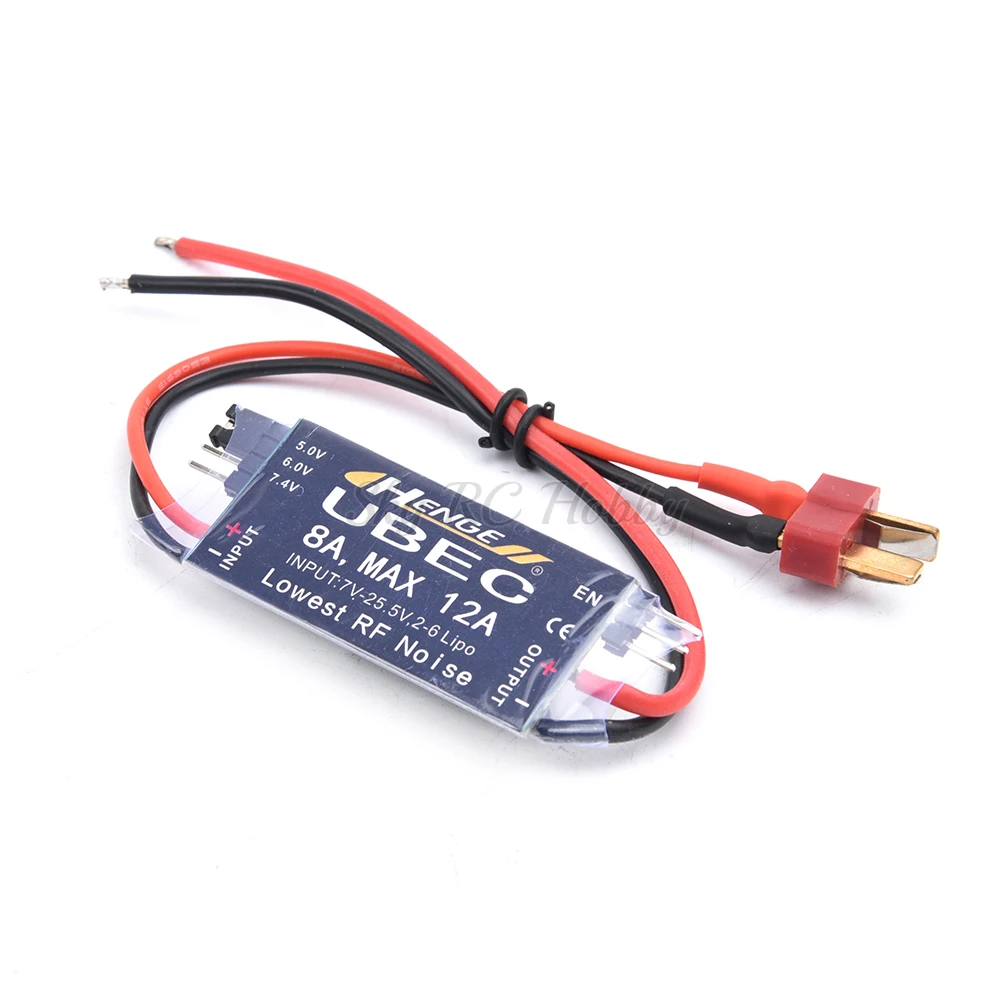 HENGE 8A UBEC Output 5V/6V/7.4V Max 12A Inport 7V-25.5V 2-6S Lipo Switch Mode BEC for RC Battery Quadcopter Car Airplanes