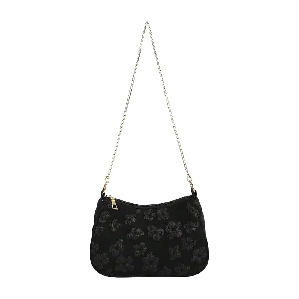 

Verdusa Women's Floral Print Shoulder Bags Casual Underarm Purses with Chain Strap
