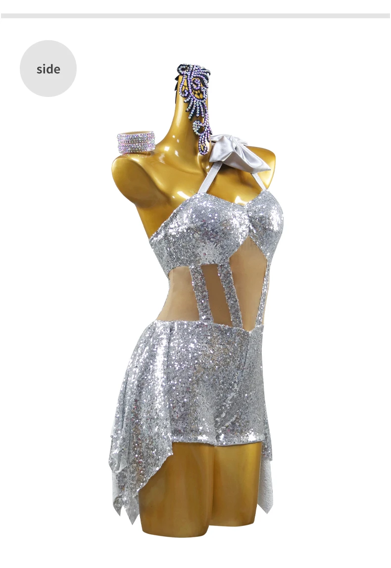 Kostüm für Mädchen 2026 Lateinamerikanisches Tanzkleid Damen-Wettbewerbskleidung Koreanische Partykleidung Eleganter Sport- und Ballsaalanzug – Detail 8