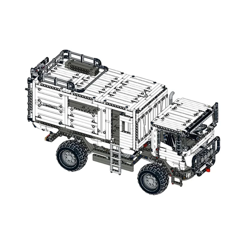 Klassieke MOC-59852 Bouwsteen 4X4 Alle Terrein Off Road Rv 2040Pcs Assemblage En Assemblage Model Volwassen En Kinderen Speelgoed Cadeau