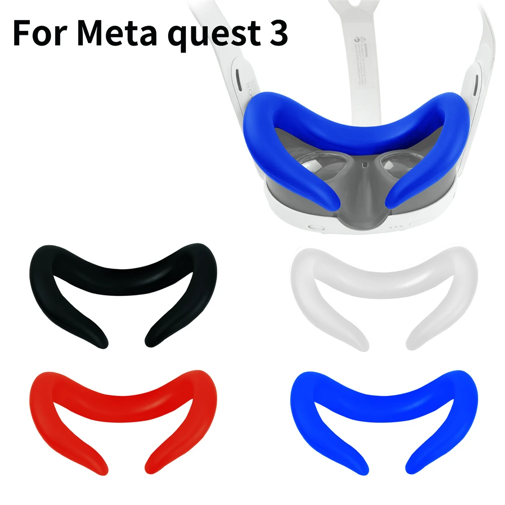 

For Meta Quest3 Silicone Mask Sweat-Proof and Washable Comfortable and Skin-Friendly Wear