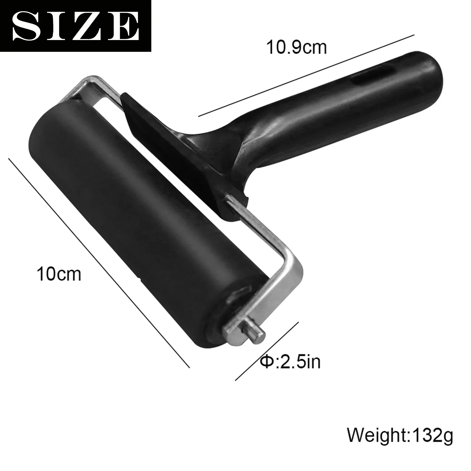 Practical black Rubber Pressure Roller for RV trunk Yacht Cabin/Deck Stamping Bearing Install Tool Carpet Floor Mats Embossed