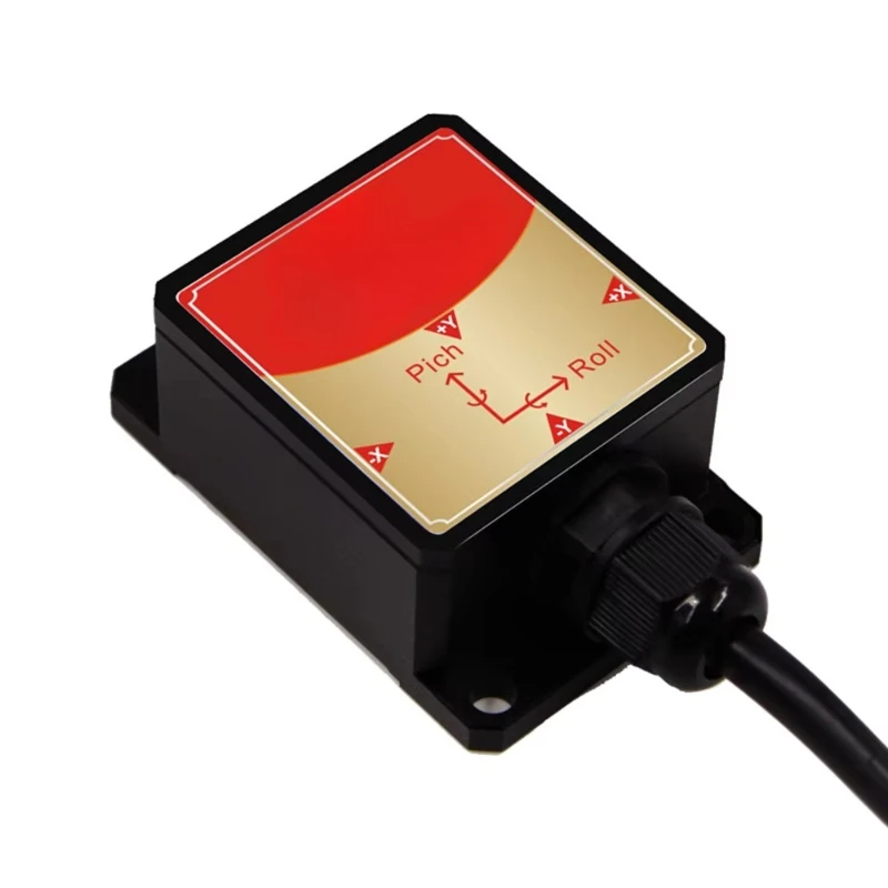 High-precision accelerometer + gyroscope + angle with temperature and magnetometer compensation, IP67 waterproof inclinometer