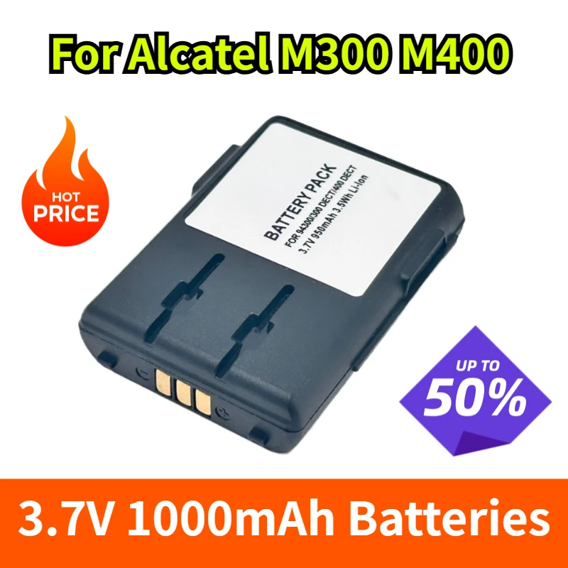 

3.7V 950mAh Batteries for Alcatel Mobile 300 DECT and Mobile 400 DECT