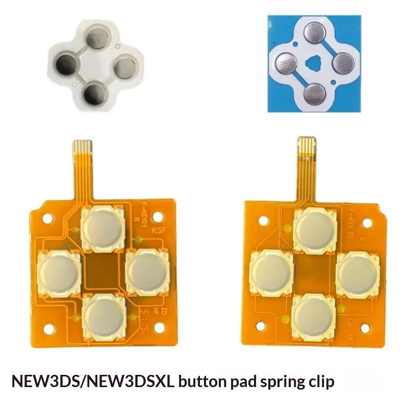 [E] 1Pcs D-Pad Dome Snap PCB Board Buttons Conductive FIlm For New 3DS / New 3DS XL Controller Key ABXY Button PCB Board Sticker