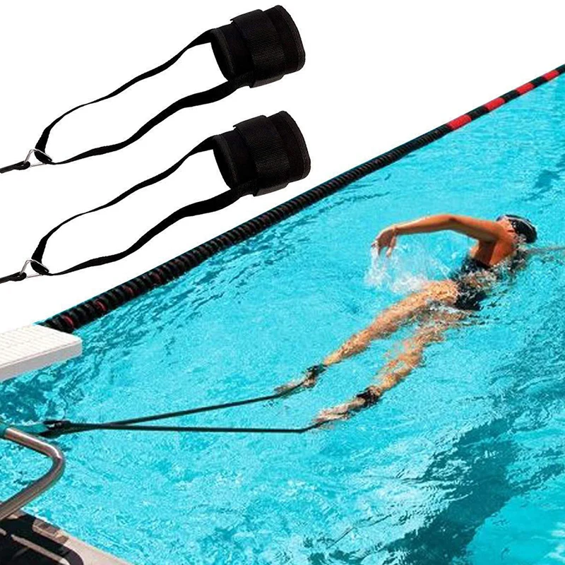 Pasek na kostkę do pływania Stacjonarny pływak Pływanie na kolanach Smycz treningowa Regulowana opaska oporowa do pływania Pas do ćwiczeń Elastyczna lina