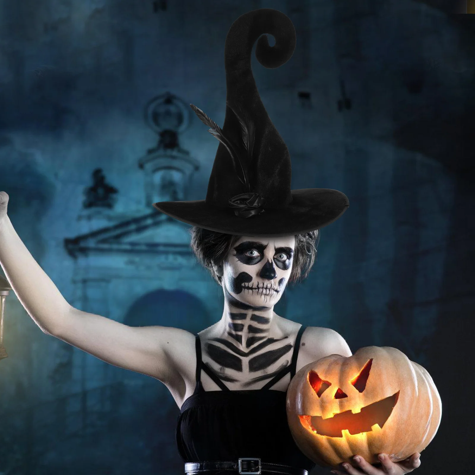 

Golden Hat Halloween Costume Prop Supple Material Long Use Easy Clean Party Photo Performance Cloth Design