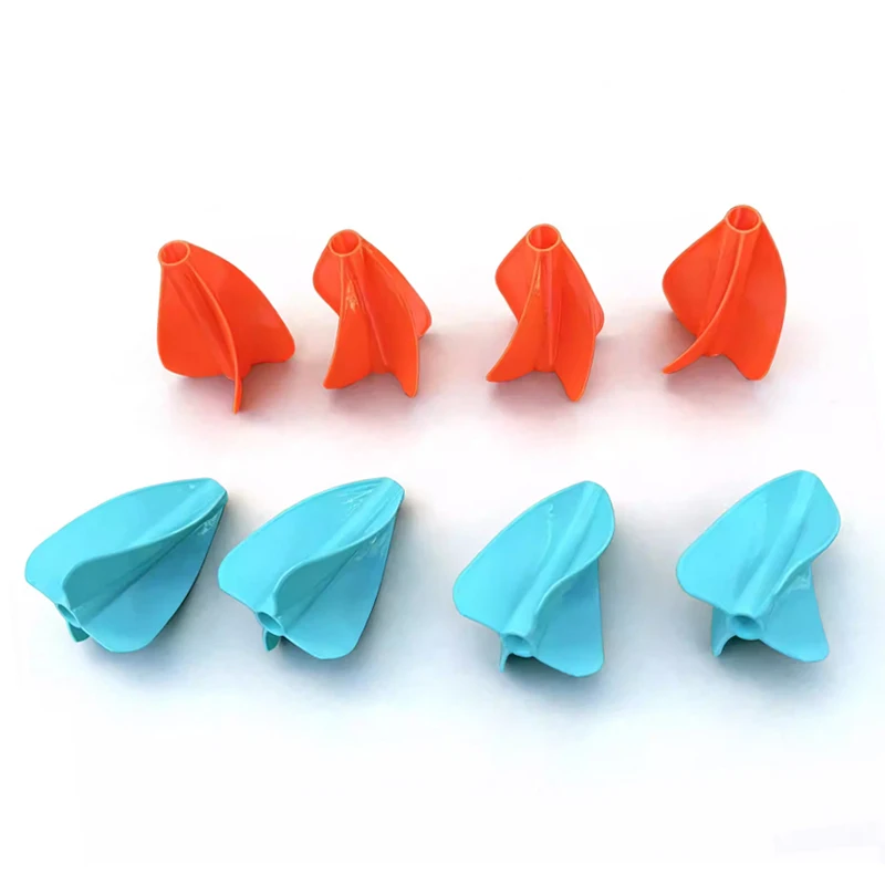 20PCS 6mm/8mm 4-Blade Rotating Small Tail Wing for Drone Airdrop Delivery Light Weight Rotary Tail Fin Quadcopter Accessories
