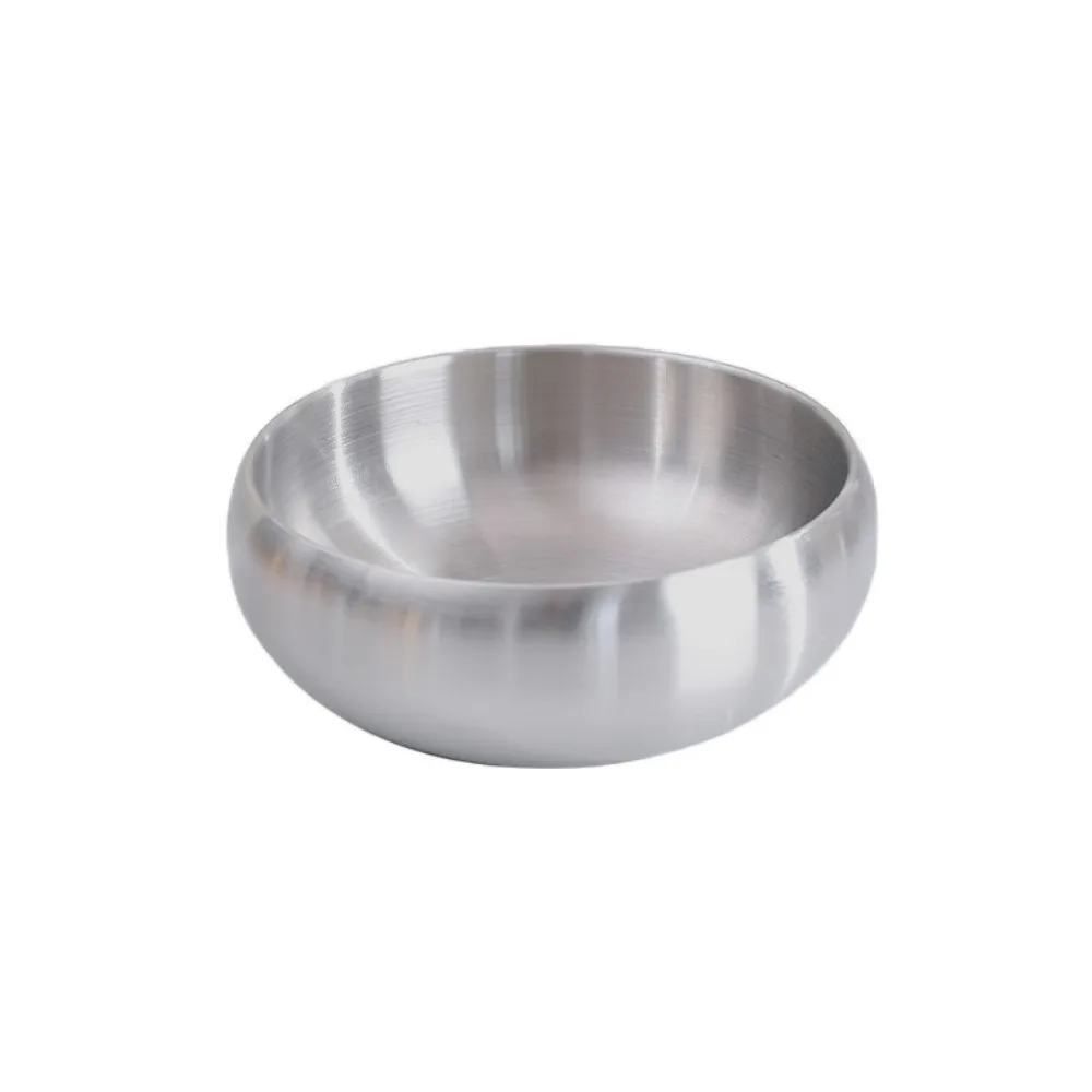 Double-Layer Korean Stainless Steel Rice Bowl Thickened Anti Scalding Soup Bowls Heat Insulated Drop-resistant Ramen Bowl Noodle