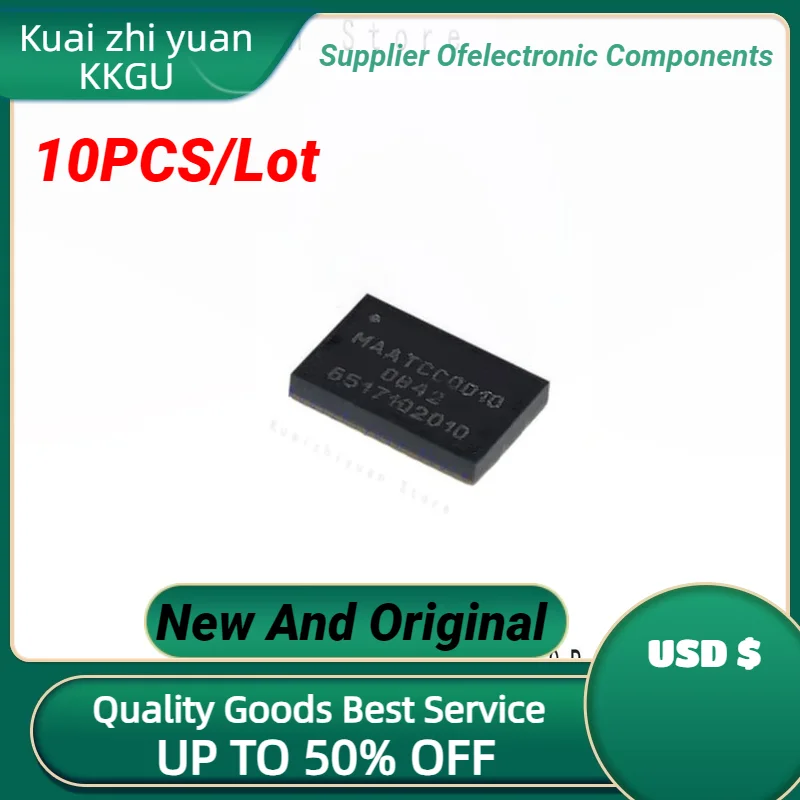 

10PCS/Lot New And Original MAATCC0010TR MAATCC0010 DC- 3.0 GHz [Digital Attenuator 31.0dB, 5-Bit Chip Chipset TI QFN32