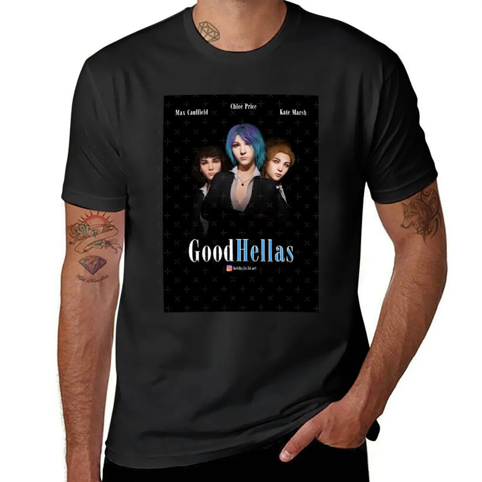 

Life is Strange GoodHellas T-Shirt blue lock plus sizes tops cute clothes mens graphic t-shirts hip hop