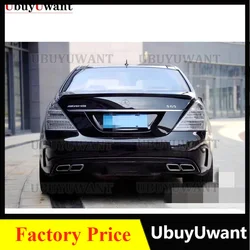 For Mercedes S class w221 2006-2013 ABS Material spoiler rear trunk wings tail lip for benz S320 S400 S420 S450 S600