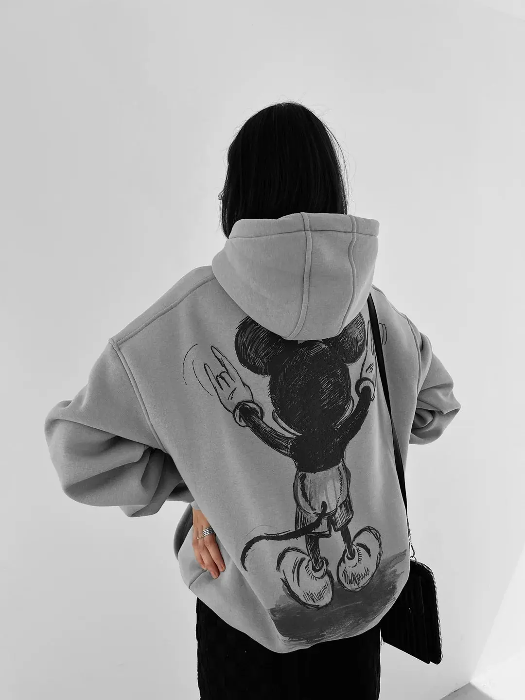 Oversized Vintage Disney Mickey Hoodie Sweatshirt Mannen Vrouwen Trui Casual Streetwear Herfst Winter Trendy Y2k Lange Mouwen Top