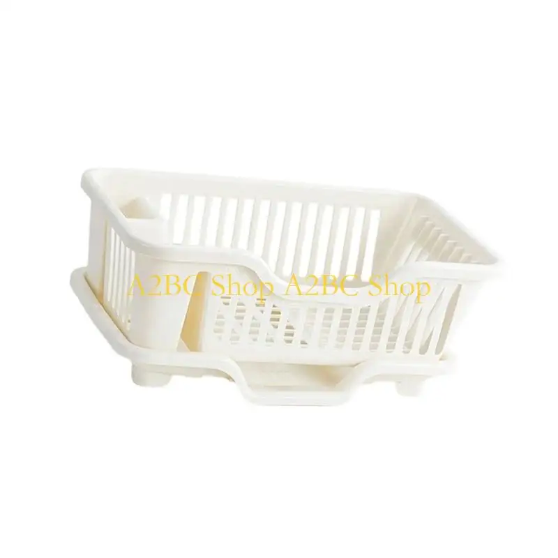 A2BC Large & Heavy Duty Bowls Drainer Rack with Drip Tray & Utensil Holder Oversized Car Bowls Drainer for Car Kitchen