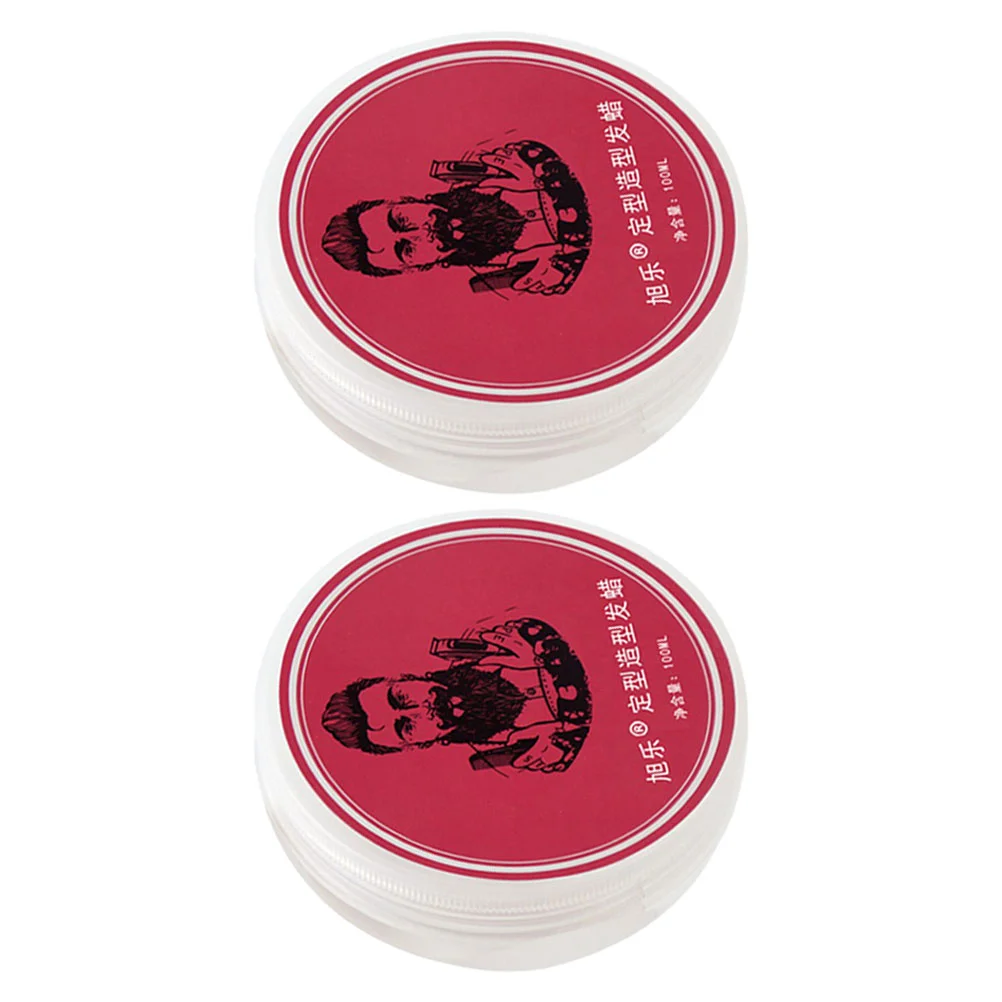 2 Pcs Men's Hairspray Wax Pomades Modeling Scream Mens Styling Clay Hairstyle Molding Paste Natural Barb for Short Hairdressing