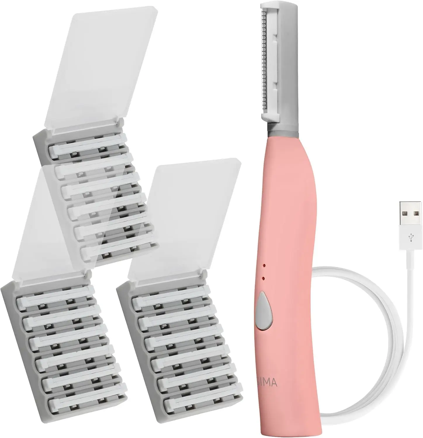 

Painless 2-in-1 Facial Exfoliation & Hair Removal Tool - Rechargeable with 3 Speeds for Smooth Skin