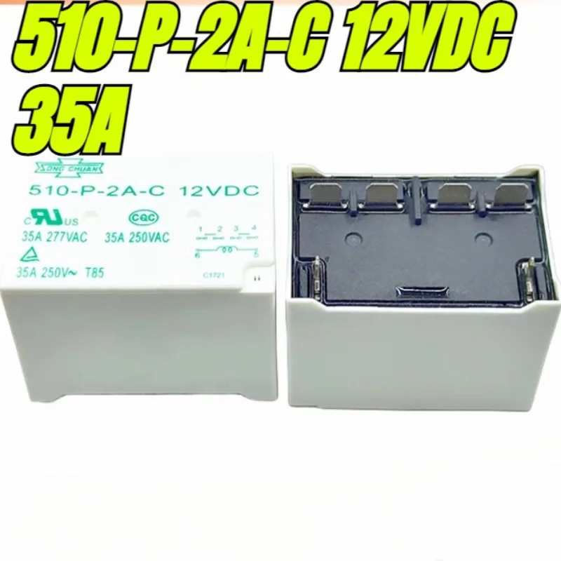 

（Brand New Original）1pcs/lot 100% original genuine relay:510-P-2A-C 12VDC 35A 277VAC 6pins SONG CHUAN Relay
