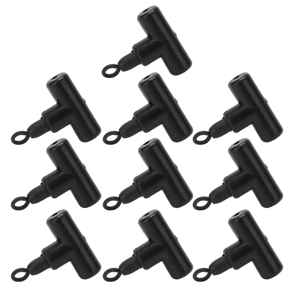 30PCS Alloy Copper Fishing Swivel T Shape 3 Way Connector Fishing Sleeve Swivel Fishing Rolling Swivel Recreational Fishing