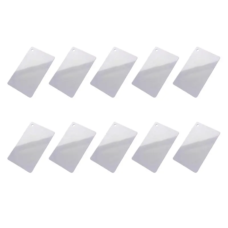 PHILE-RFID Card 8654 H3 Chip 10PCS UHF White With Punch Hole Ultra-High Frequency 860-960Mhz