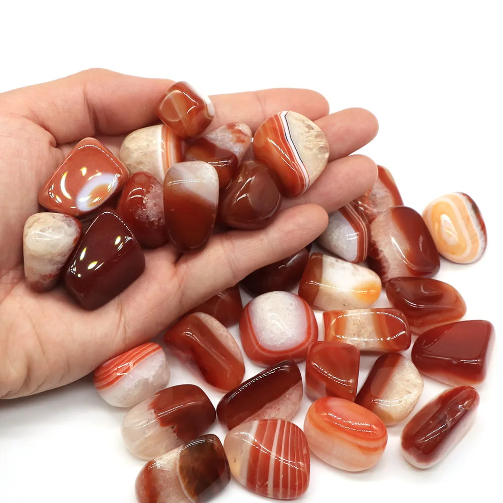 

Natural Bulk Crystal Stone Red Carnelian Agate Reiki Healing Polished Energy Chakra Bead Gravel Specimen for Aquarium Collection