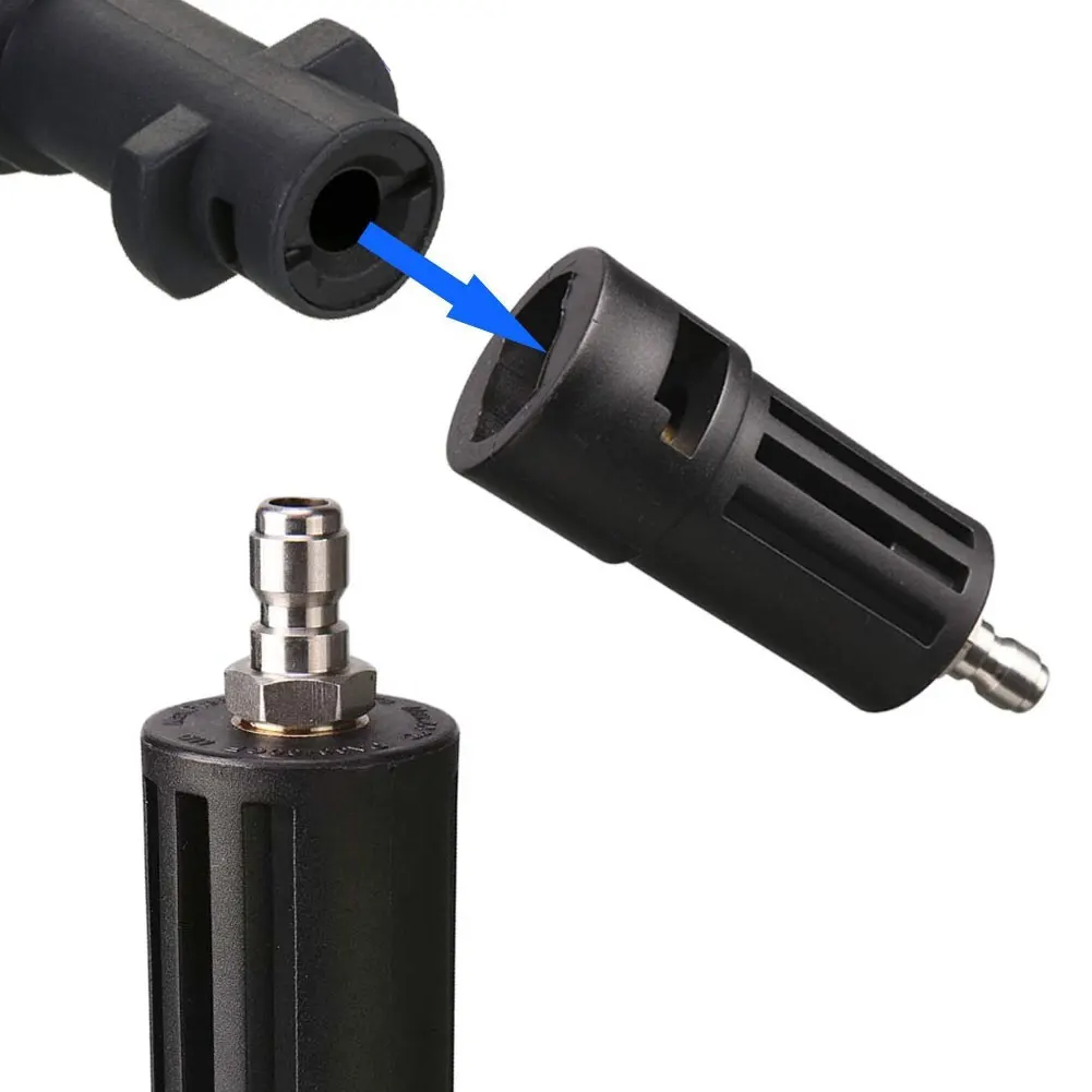 For Karcher Pressure Washer Adapter Convert T Clip To 14 Quick Connect Head Replace Connect Adapter Cleaning Accessories