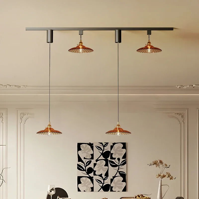 TechHPRetro Restaurant Led Pendant Lights For Living Room Dining Room Kitchen Room Decoration Indoor