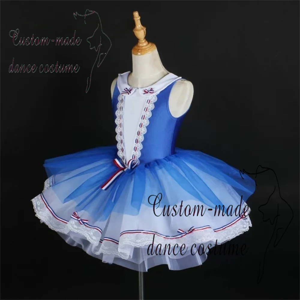 Costume da spettacolo per abito da principessa in tulle gonfio per ragazze primaverili ed estive per la presentazione sul palco.
