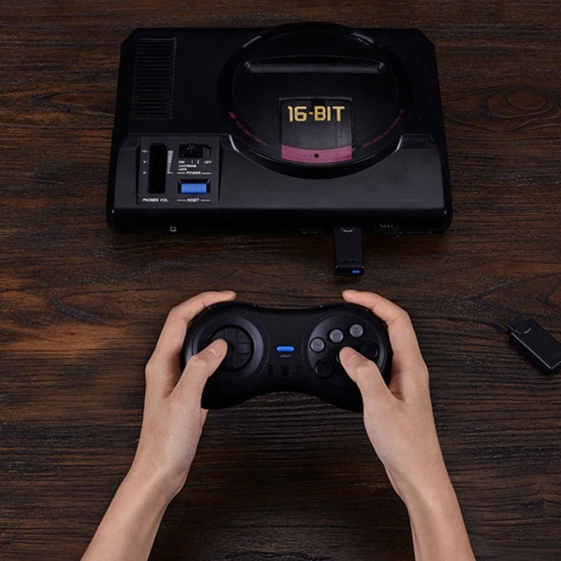 ترقية 8Bitdo ريترو صغير الأزرق الأسنان الكلاسيكية اديتيو استقبال محول لاسلكي ل الأصلي ميجا محرك سيجا Genesis NS PS4