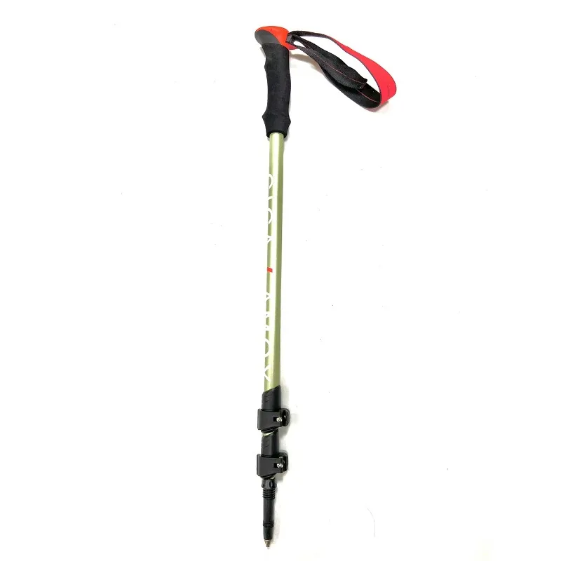 Outdoor Alpenstock Carbon Fiber Walking Sticks Telescoping Foldable Self Defense Hiking Trekking Poles Sticks