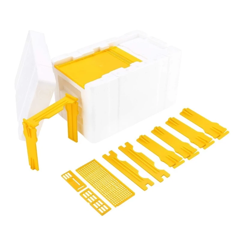 R1WA Foam Bees Box Versatile Bees Mating Box Beekeeper Case Queen Bees Rearing Bees hives for Bees Mating Rearing Accessories