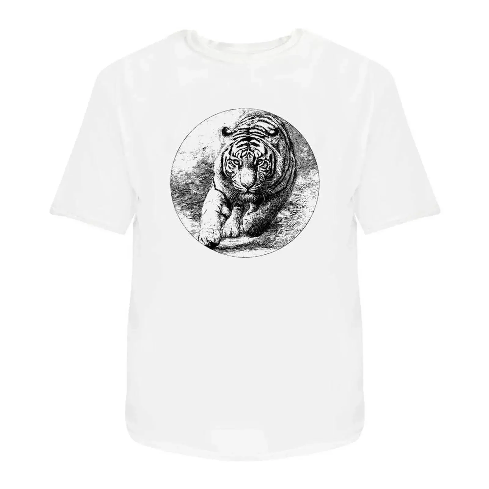 T Shirt quot Tiger Running 100 Baumwolle S XXL TA056277 vintage Washed Comfortable Unisex Top For Everyday Wear streetwear