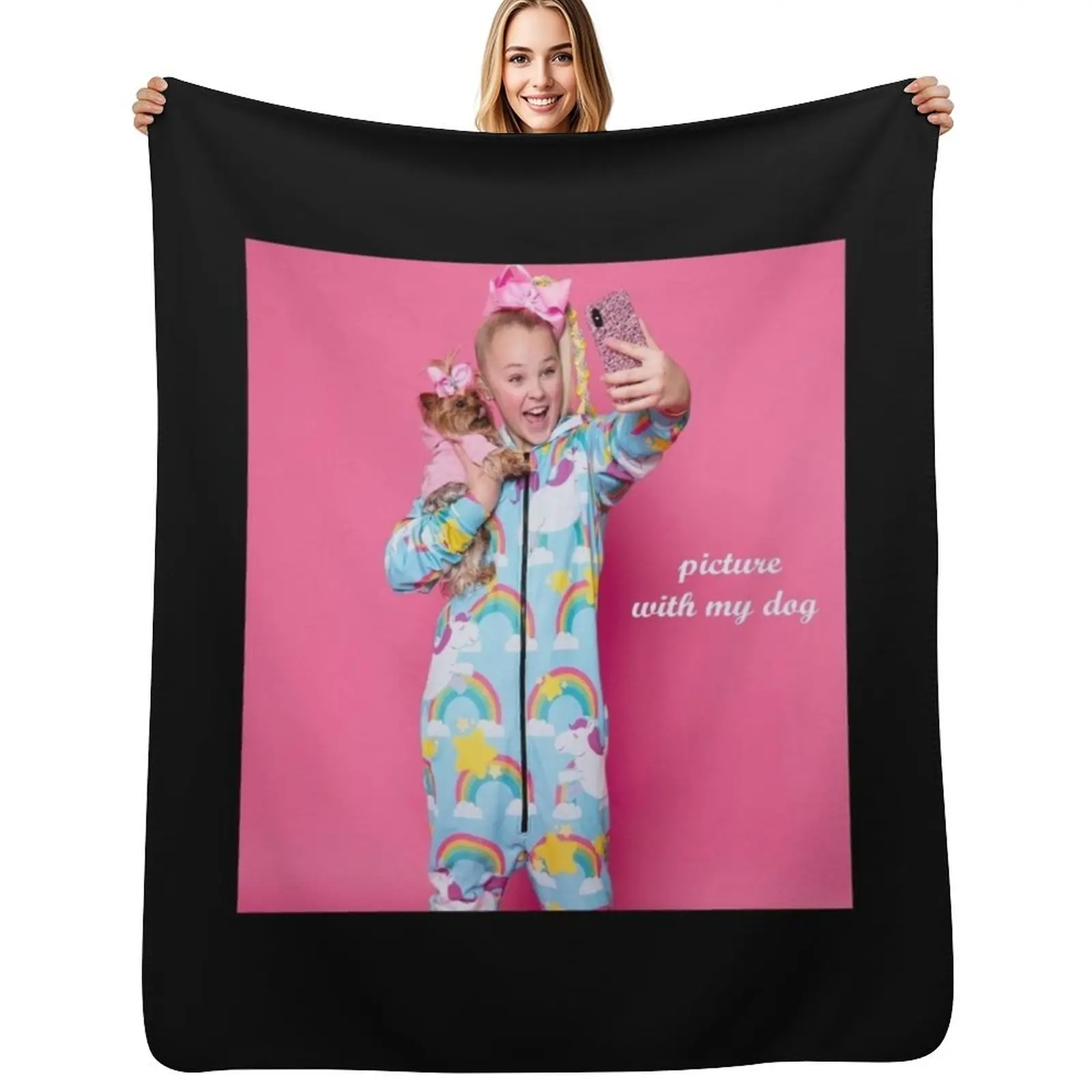 

Jojo Siwa Throw Blanket for winter Retros Cute Plaid Stuffeds Blanket